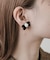 ローズリボンイヤリング