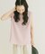 ジョーゼットノースリーブトップス