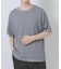 『接触冷感／洗濯可／毛玉防止』高機能ドライタッチメランジニットTシャツ