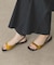 SEPT STORE　スクエアトゥバックストラップサンダル