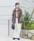 『洗濯可』アウトリンキングVネックニット
