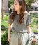 ハニカムワッフルボーダーTシャツ