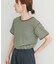 ハニカムワッフルボーダーTシャツ