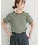 ハニカムワッフルボーダーTシャツ