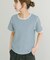 ハニカムワッフルボーダーTシャツ