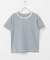ハニカムワッフルボーダーTシャツ