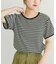 ハニカムワッフルボーダーTシャツ