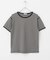 ハニカムワッフルボーダーTシャツ