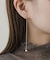 ボールチェーンロングピアス