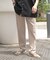 1-tuck スリムフィットスラックス