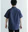 TCインディゴ レギュラーカラー半袖シャツ
