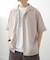 リネンタッチオープンカラーシアーシャツ