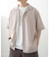 リネンタッチオープンカラーシアーシャツ