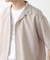 リネンタッチオープンカラーシアーシャツ