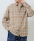 TRストレッチ チェックレギュラーカラーシャツ