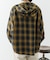 オンブレチェック シャツパーカー