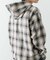 オンブレチェック シャツパーカー