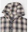 オンブレチェック シャツパーカー