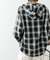 オンブレチェック シャツパーカー