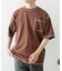 配色ステッチクルーネックTシャツ