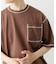 配色ステッチクルーネックTシャツ