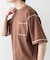 配色ステッチクルーネックTシャツ