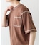 配色ステッチクルーネックTシャツ