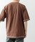 配色ステッチクルーネックTシャツ
