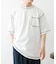 配色ステッチクルーネックTシャツ