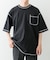配色ステッチクルーネックTシャツ