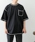 配色ステッチクルーネックTシャツ