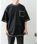 配色ステッチクルーネックTシャツ