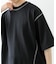 ブランケットステッチクルーネックTシャツ