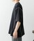 ブランケットステッチクルーネックTシャツ