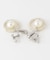 マテリアルサークルパールイヤリング
