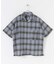 ライトシアーチェック オープンカラー半袖シャツ