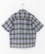 ライトシアーチェック オープンカラー半袖シャツ