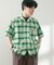 ライトシアーチェック オープンカラー半袖シャツ