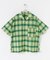 ライトシアーチェック オープンカラー半袖シャツ