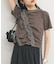 シャーリングフリルTEE