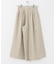 メランジヘリンボーンギャザーワイドパンツ