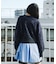 マーブルジャガードニット
