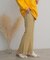 サイドスリットフレアパンツ