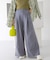 ダブルタックワイドパンツ