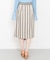 アシンメトリーヘムストライプスカート∴