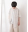 『WEB／一部店舗限定』『親子リンク』シルケットリネンバンドカラーシャツ(KIDS)