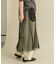 メッシュラインレイヤードスカート