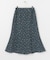 ドット×フラワーマーメイドスカート