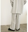 センタープレスハイウエストWIDEパンツ