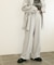 センタープレスハイウエストWIDEパンツ